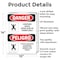 Signmission 14 in H x 10 in W, Aluminum, Rectangle, Confined Space Enter Tank Permit Bilingual OS-2PACK-DS-A-1014-VS-1085 - alternate 6